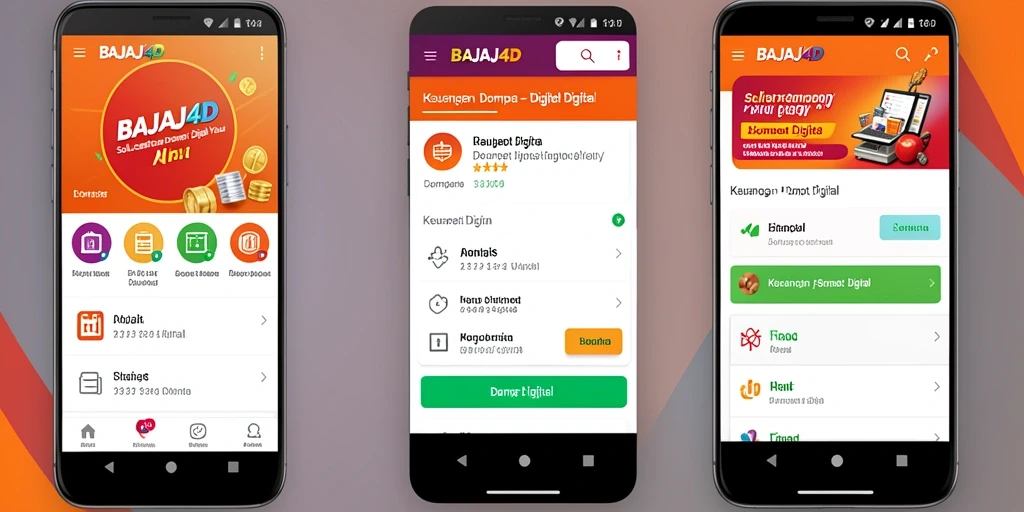 Antarmuka pengguna BAJAJ4D yang sederhana dan efektif.