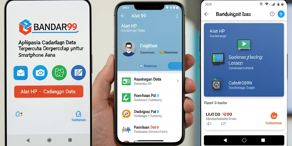 Screenshot BANDAR99 menampilkan fitur cadangan data yang intuitif.