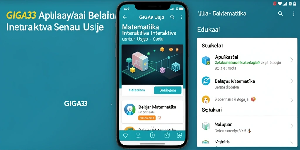 Tampilan antarmuka GIGA33 yang interaktif dan mudah digunakan.