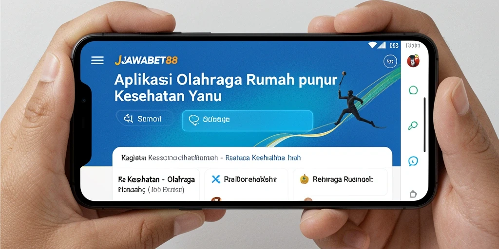 Antarmuka JAWABET88 yang menarik untuk olahraga di rumah.