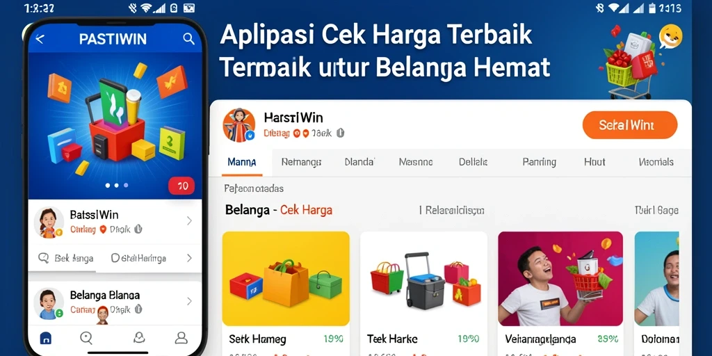 Tampilan antarmuka aplikasi Cek Harga PASTIWIN yang intuitif.